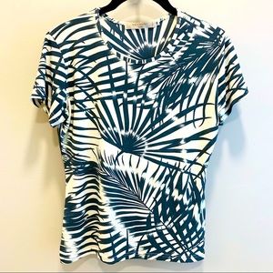 Valentino Sand Palm Short-sleeve Top
